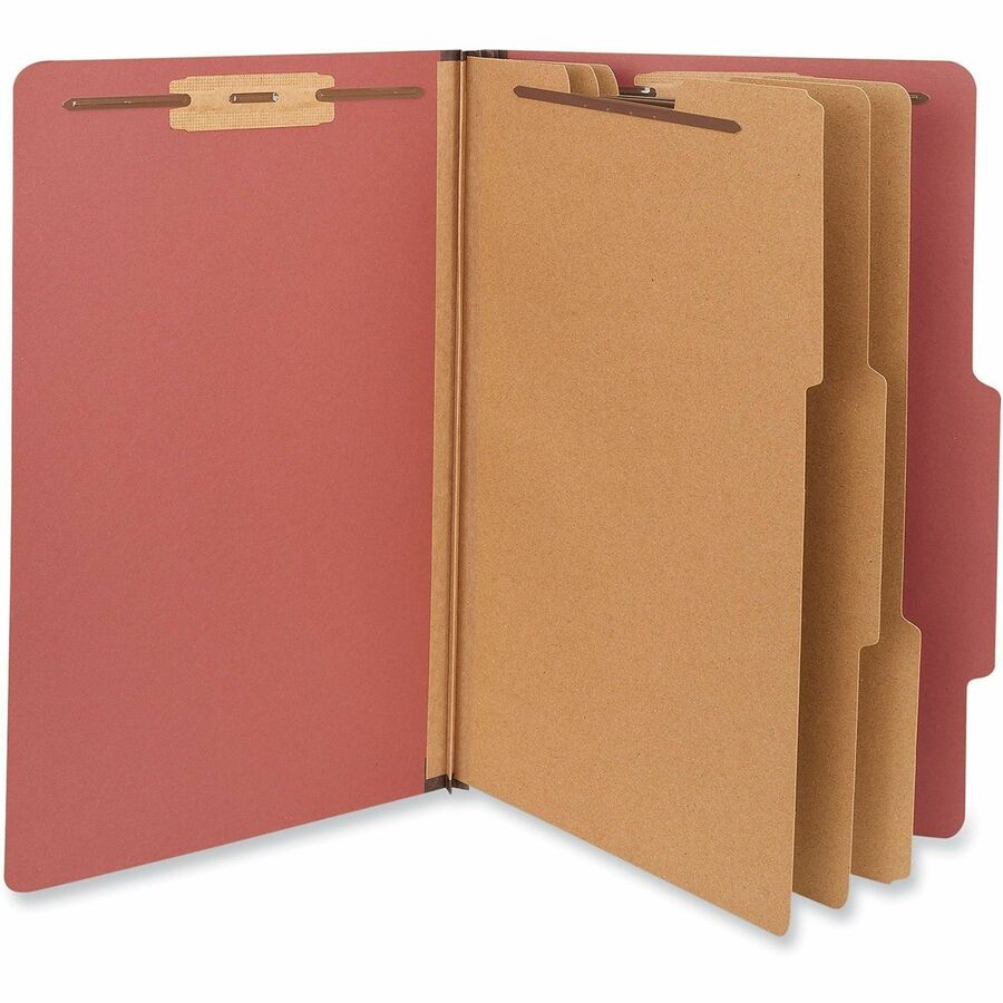 Universal 2/5 Tab Cut Legal Recycled Classification Folder - 8 1/2" x 14" - 3" Expansion - 8 Fastener - 2" Fastener Capa