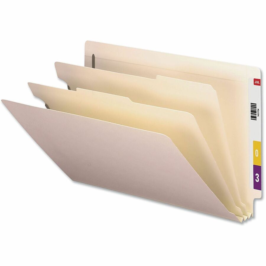 Universal Straight Tab Cut Legal Recycled Classification Folder - 8 1/2" x 14" - 2" Expansion - 6 Fastener - 2" Fastener