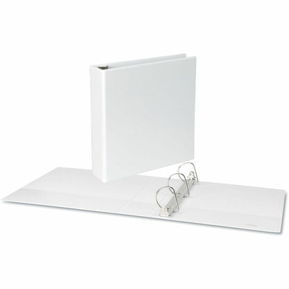 Universal Slant D-Ring View Binder, 3 Rings, 2" Capacity, 11 x 8.5, White - 2" Binder Capacity - Letter - 8 1/2" x 11" S
