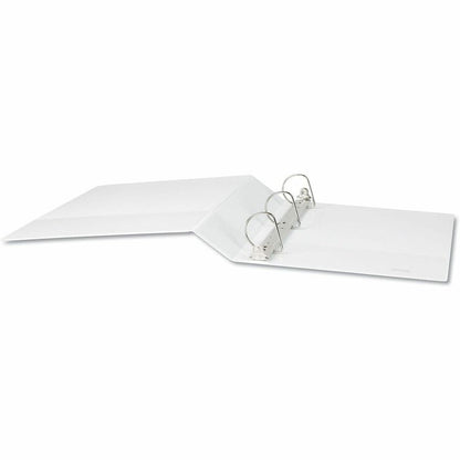 Universal Slant D-Ring View Binder, 3 Rings, 2" Capacity, 11 x 8.5, White - 2" Binder Capacity - Letter - 8 1/2" x 11" S