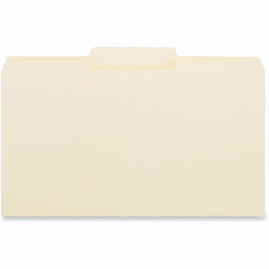 Universal 1/3 Tab Cut Legal Recycled Top Tab File Folder - 8 1/2" x 14" - 3/4" Expansion - Center Tab Position - 11 pt. 