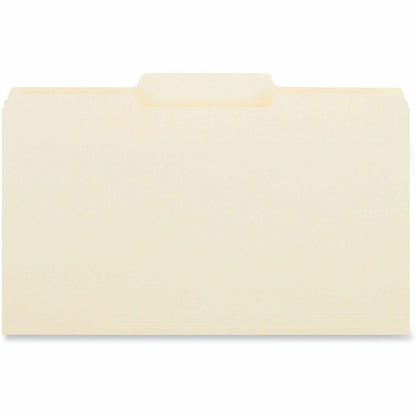 Universal 1/3 Tab Cut Legal Recycled Top Tab File Folder - 8 1/2" x 14" - 3/4" Expansion - Center Tab Position - 11 pt. 