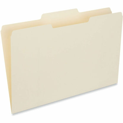 Universal 1/3 Tab Cut Legal Recycled Top Tab File Folder - 8 1/2" x 14" - 3/4" Expansion - Center Tab Position - 11 pt. 