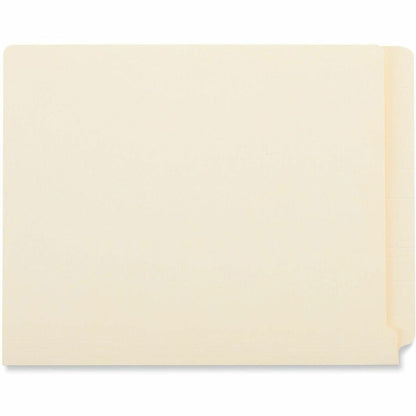 Universal Straight Tab Cut Letter Recycled End Tab File Folder - 8 1/2" x 11" - 3/4" Expansion - 11 pt. - Manila Paper -