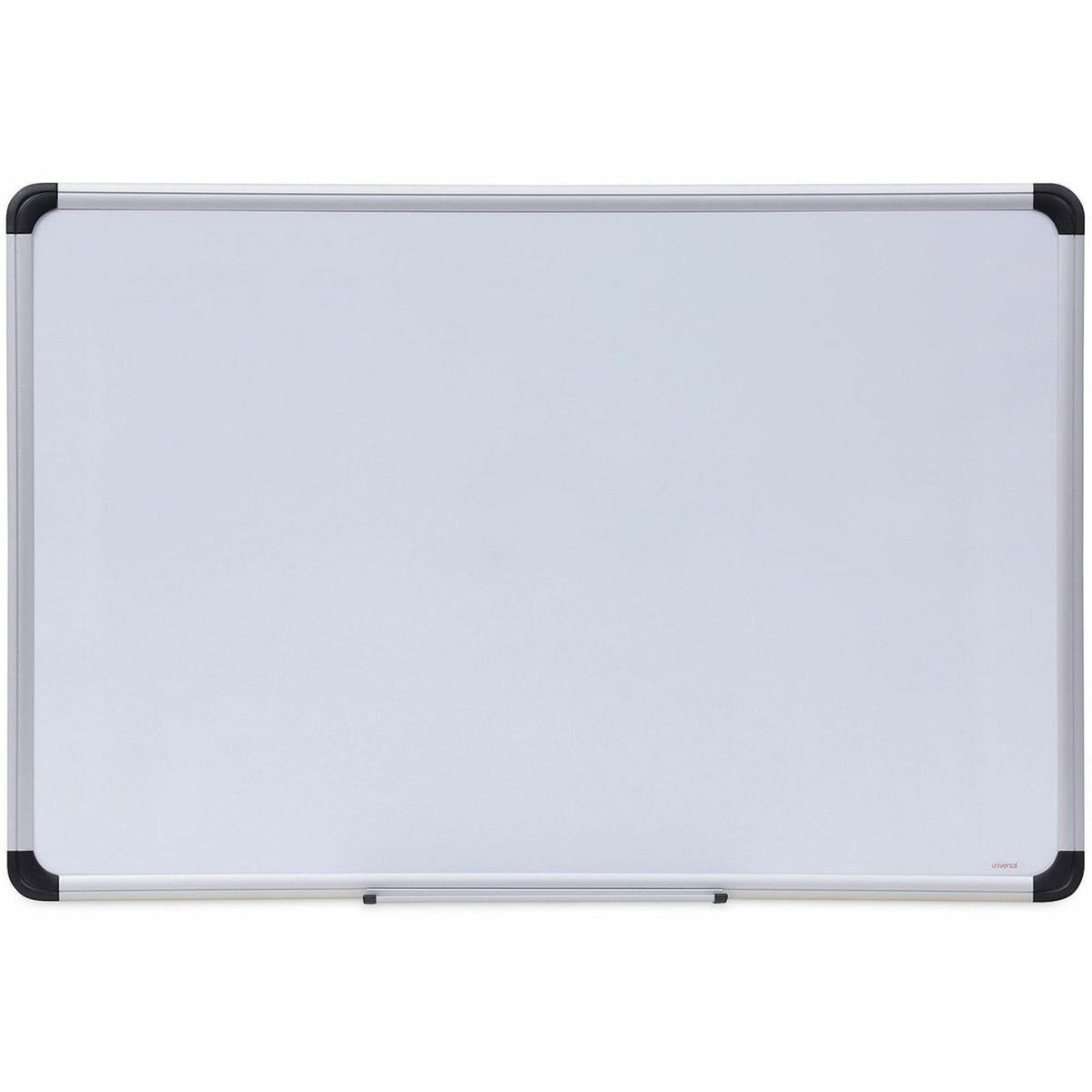 Universal Dry Erase Board - 36" (3 ft) Width x 24" (2 ft) Height - White Steel Surface - Satin Aluminum Frame - Magnetic