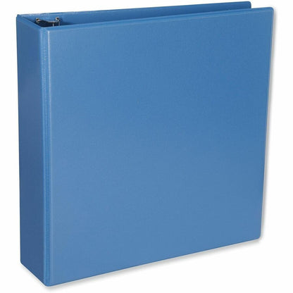 Universal Slant D-Ring View Binder, 3 Rings, 2" Capacity, 11 x 8.5, Light Blue - 2" Binder Capacity - Letter - 8 1/2" x 
