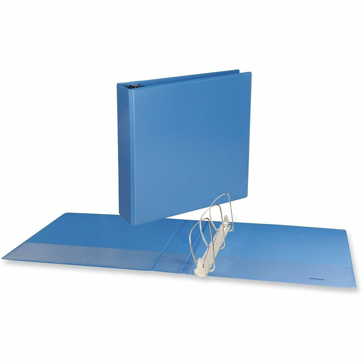 Universal Slant D-Ring View Binder, 3 Rings, 2" Capacity, 11 x 8.5, Light Blue - 2" Binder Capacity - Letter - 8 1/2" x 