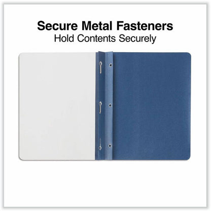 Universal Report Cover - 1/2" Folder Capacity - 8 1/2" x 11" - 100 Sheets Capacity - 3 x 3-prong Fastener - Punched - 25