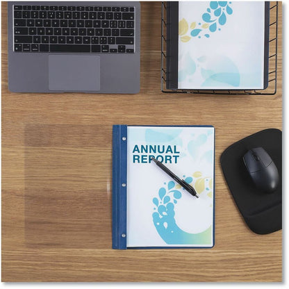 Universal Report Cover - 1/2" Folder Capacity - 8 1/2" x 11" - 100 Sheets Capacity - 3 x 3-prong Fastener - Punched - 25
