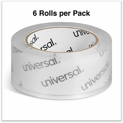 Universal Packaging Tape - 109 yd Length x 1.88" Width x 1.7 mil Thickness - 3" Core - Clear - Acrylic - Plastic Backing