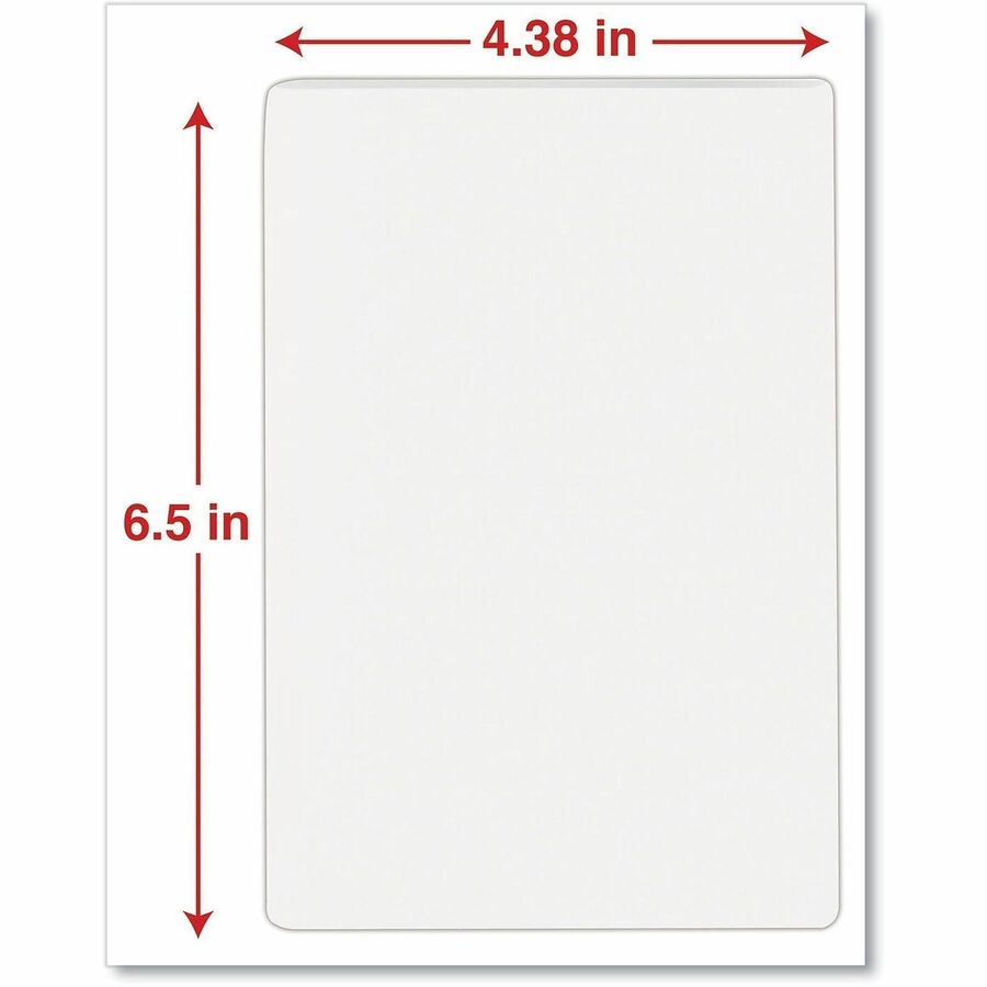 Universal Laminating Pouch - Laminating Pouch/Sheet Size: 6.50" Width x 5 mil Thickness - Crystal - 100 / Box