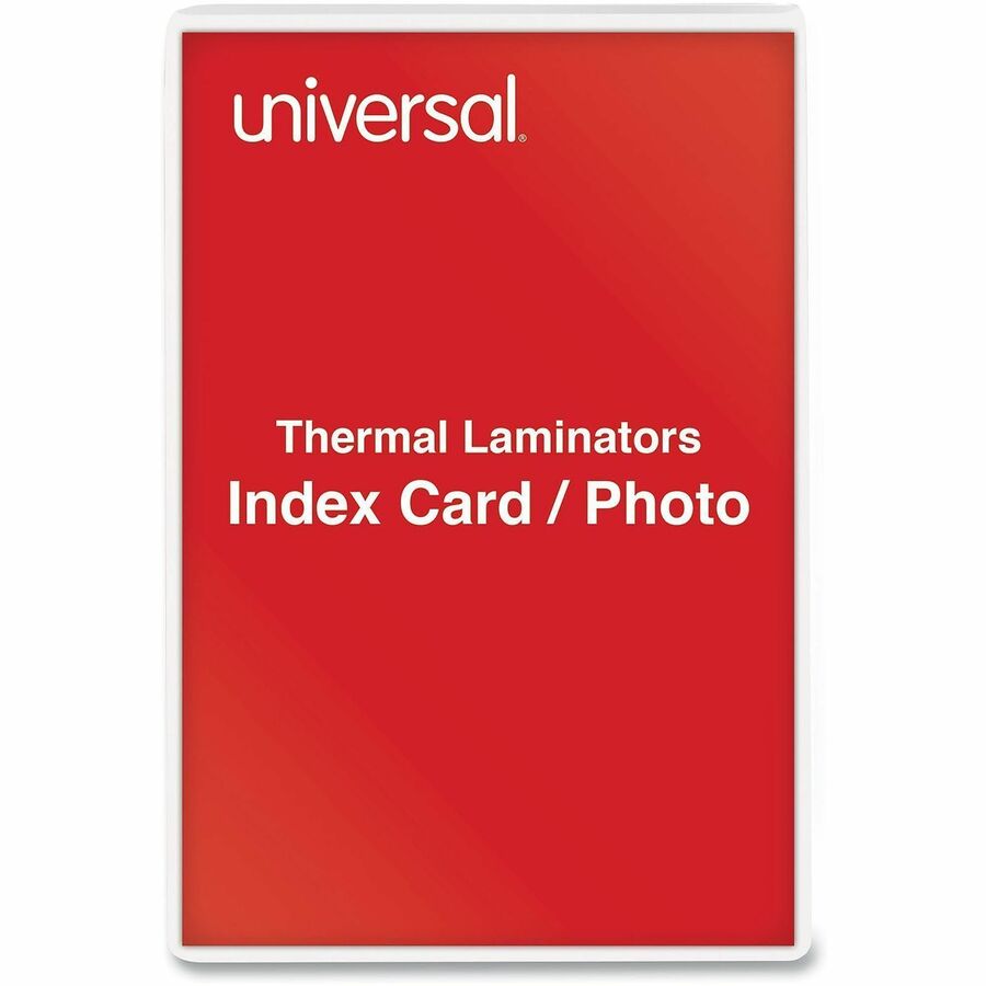 Universal Laminating Pouch - Laminating Pouch/Sheet Size: 6.50" Width x 5 mil Thickness - Crystal - 100 / Box
