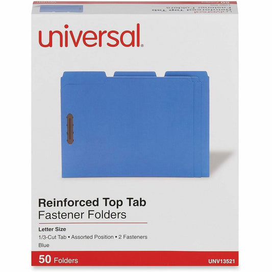 Universal 1/3 Tab Cut Letter Recycled Classification Folder - 8 1/2" x 11" - 3/4" Expansion - 2 Fastener - 2" Fastener C