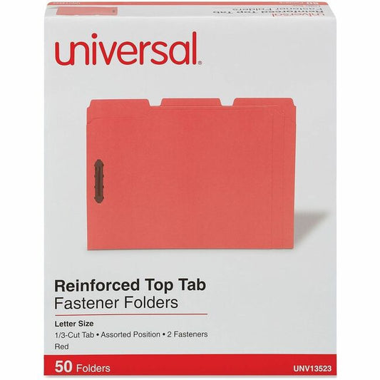 Universal 1/3 Tab Cut Letter Recycled Classification Folder - 8 1/2" x 11" - 3/4" Expansion - 2 Fastener - 2" Fastener C