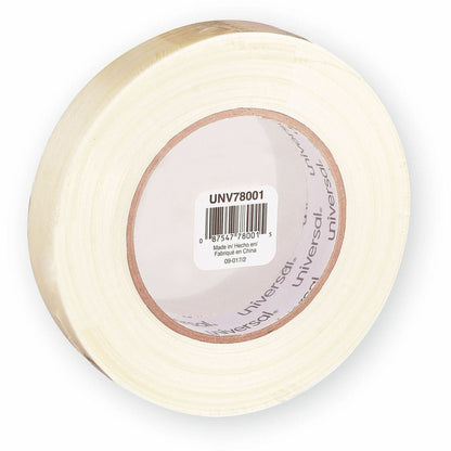 Universal 190# Medium Grade Filament Tape, 3" Core, 24 mm x 54.8 m, Clear - 59.93 yd Length x 0.94" Width x 6.2 mil Thic