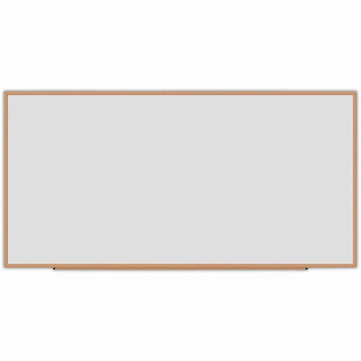 Universal Dry Erase Board - 96" (8 ft) Width x 48" (4 ft) Height - White Melamine Surface - Oak Medium Density Fiber (MD