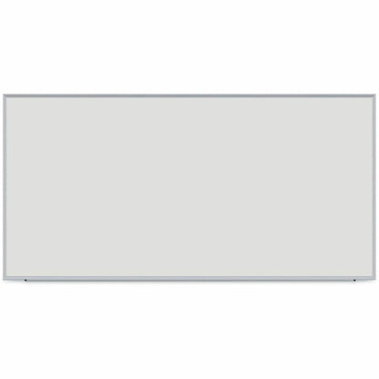 Universal Dry Erase Board - 96" (8 ft) Width x 48" (4 ft) Height - White Melamine Surface - Anodized Aluminum Frame - 1 