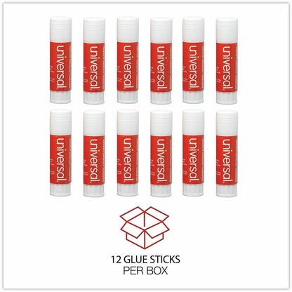 Universal Glue Stick - 1.30 oz - Clear - 12 / Pack