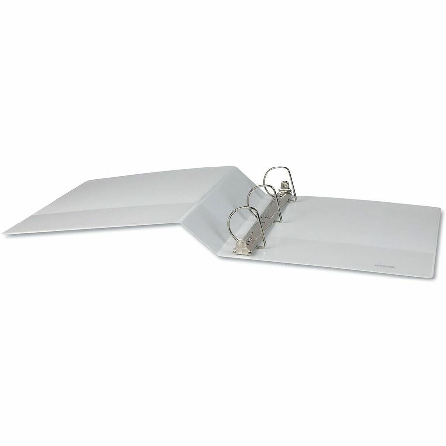 Universal Slant D-Ring View Binder, 3 Rings, 2" Capacity, 11 x 8.5, White, 4/Pack - 2" Binder Capacity - Letter - 8 1/2"