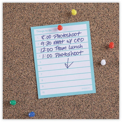Universal Bulletin Board - 23.62" Board Height x 35.43" Board Width x 0.47" Board Depth - Brown Rubber, Cork Surface - 1