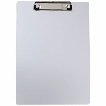 Universal Clipboard - 0.50" Clip Capacity - Storage for Document, Paper - 8 1/2" x 11" Sheet Size - Aluminum - Aluminum 