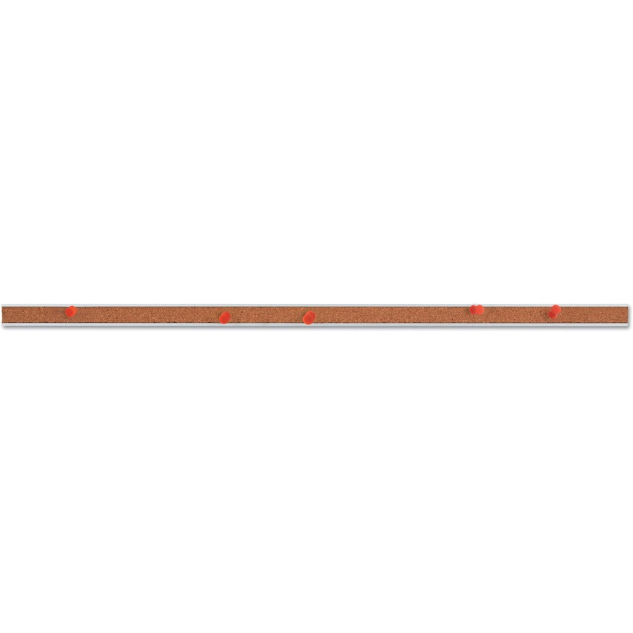 Universal Bulletin Board - 1" Board Height x 24" Board Width - Brown Cork Surface - Self-healing, Easy Installation - Si