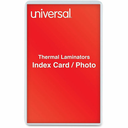 Universal Laminating Pouch - Sheet Size Supported: Index Card 5" Width x 3" Length - 25 / Pack