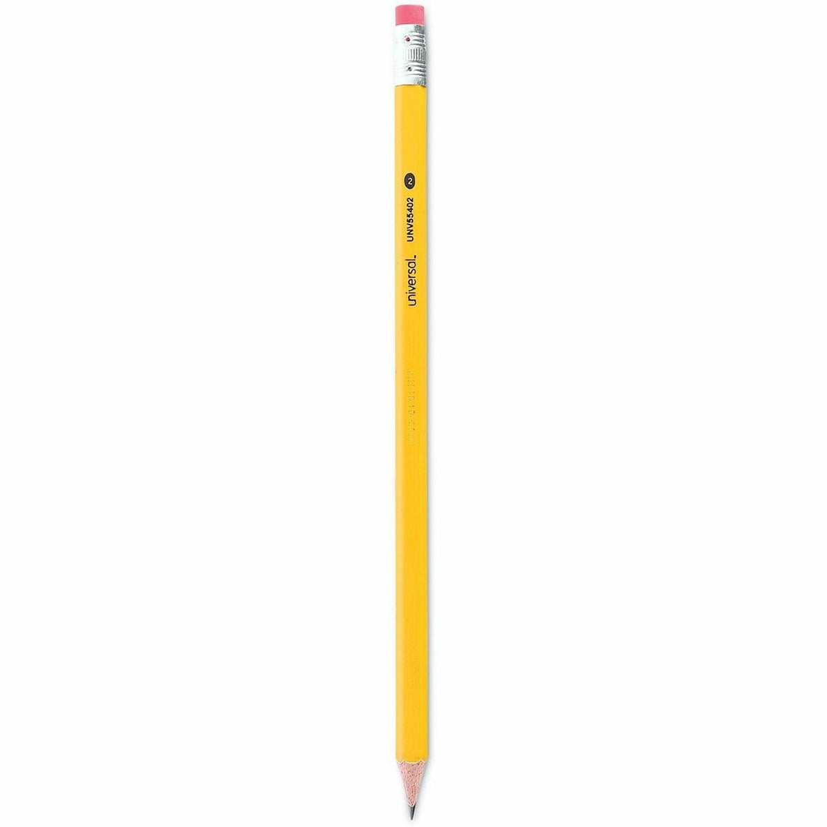 Universal Wood Pencil - Black Lead - #2, HB - Yellow Wood Barrel - 72 / Pack