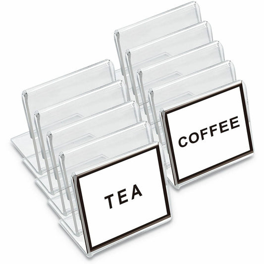 Universal Sign Holder - Rectangular Shape - Side-loading, Durable, Dirt Resistant, Damage Resistant - Plastic, Styrene -