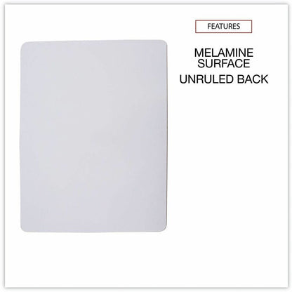 Universal Lap/Learning Dry-Erase Board, 11.75" x 8.75" , White Surface, 6/Pack - 11.8" (1 ft) Width x 8.8" (0.7 ft) Heig