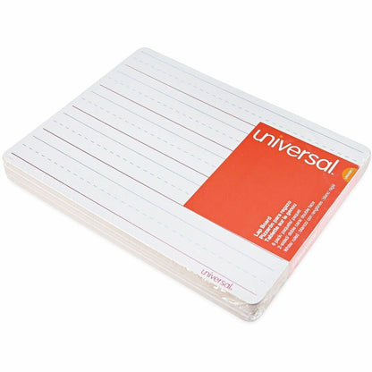 Universal Dry Erase Board - 11.8" (1 ft) Width x 8.8" (0.7 ft) Height - White Melamine Surface - 6 / Pack