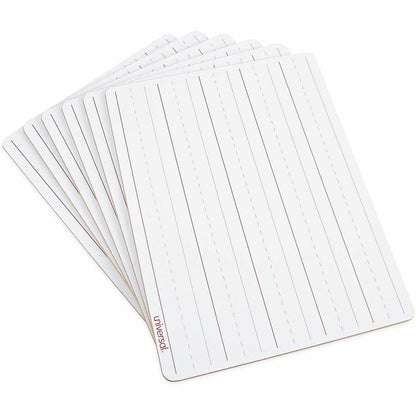 Universal Dry Erase Board - 11.8" (1 ft) Width x 8.8" (0.7 ft) Height - White Melamine Surface - 6 / Pack