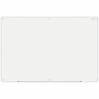 Universal Frameless Glass Marker Board, 72" x 48" , White Surface - 72" (6 ft) Width x 48" (4 ft) Height - White Glass S