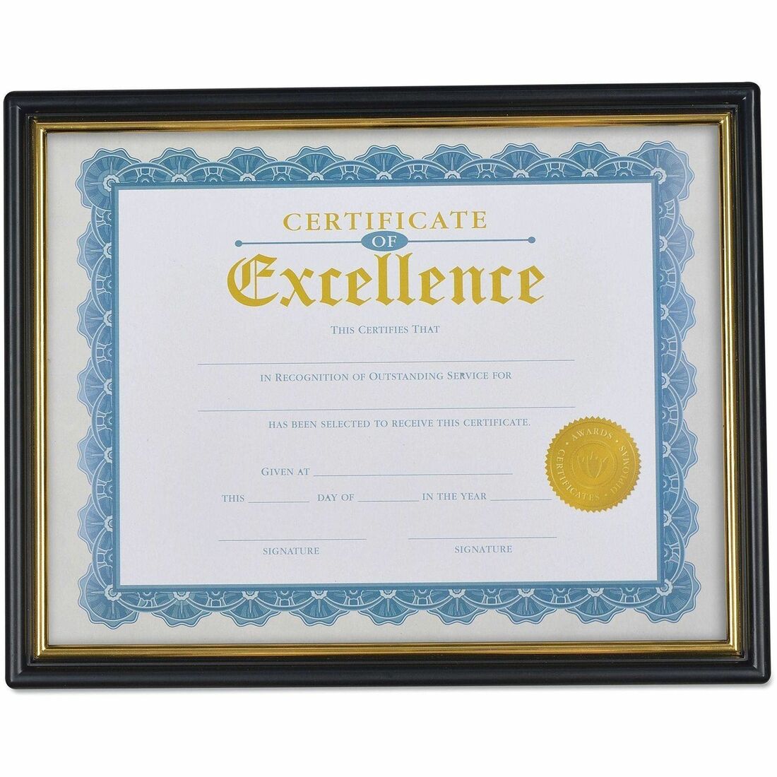 Universal Document Frame - Holds 8.50" x 10" Insert - Rectangle - Horizontal, Vertical - Dust Resistant, Die-cut - Plast