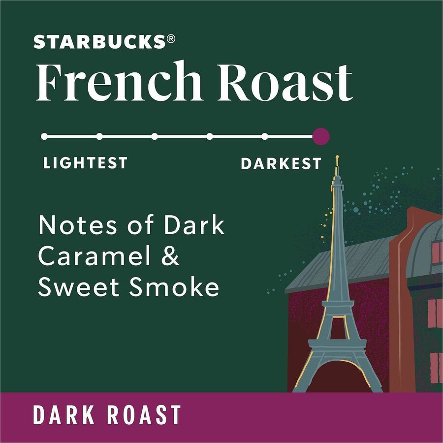Starbucks K-Cup French Roast Coffee - Dark - K-Cup - French Roast - 24 / Box