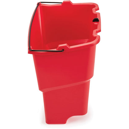 Rubbermaid Commercial WaveBrake 18 QT Dirty Water Bucket - 4.50 gal - 14" x 9.8" - Plastic - Red - 1 Each