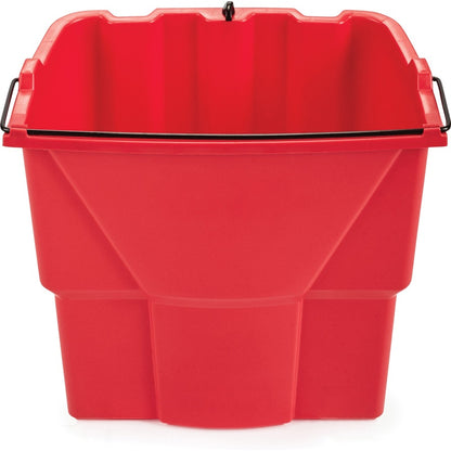 Rubbermaid Commercial WaveBrake 18 QT Dirty Water Bucket - 4.50 gal - 14" x 9.8" - Plastic - Red - 1 Each