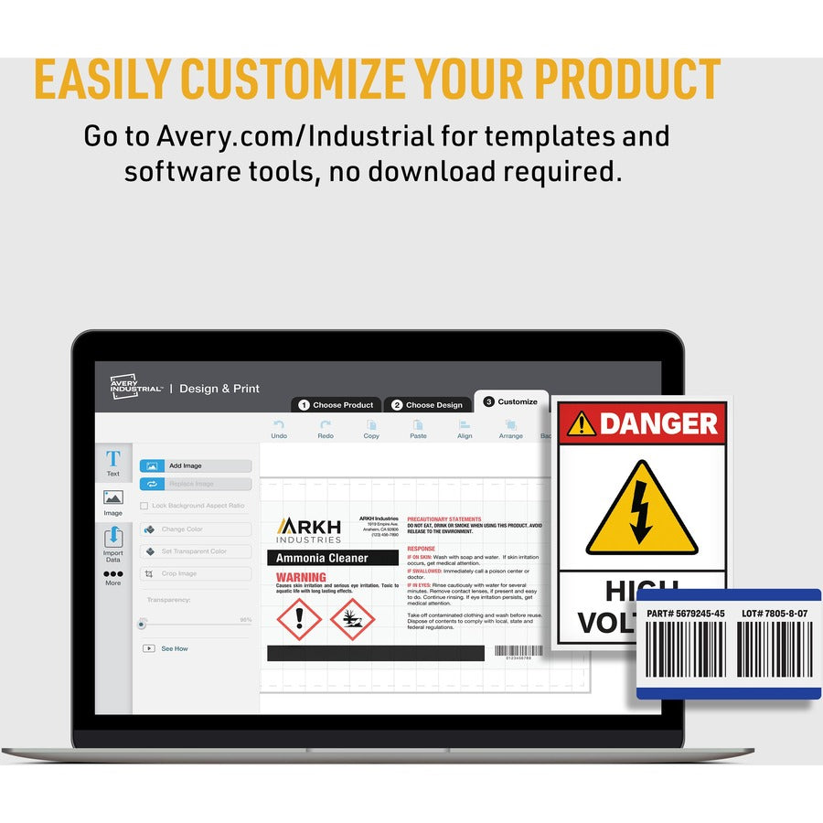 Avery® PermaTrack Destructible Asset Tag Labels, 3/4" x 1-1/2" , 320 Asset Tags - Waterproof - 3/4" Widthss x 1 1/2" Len
