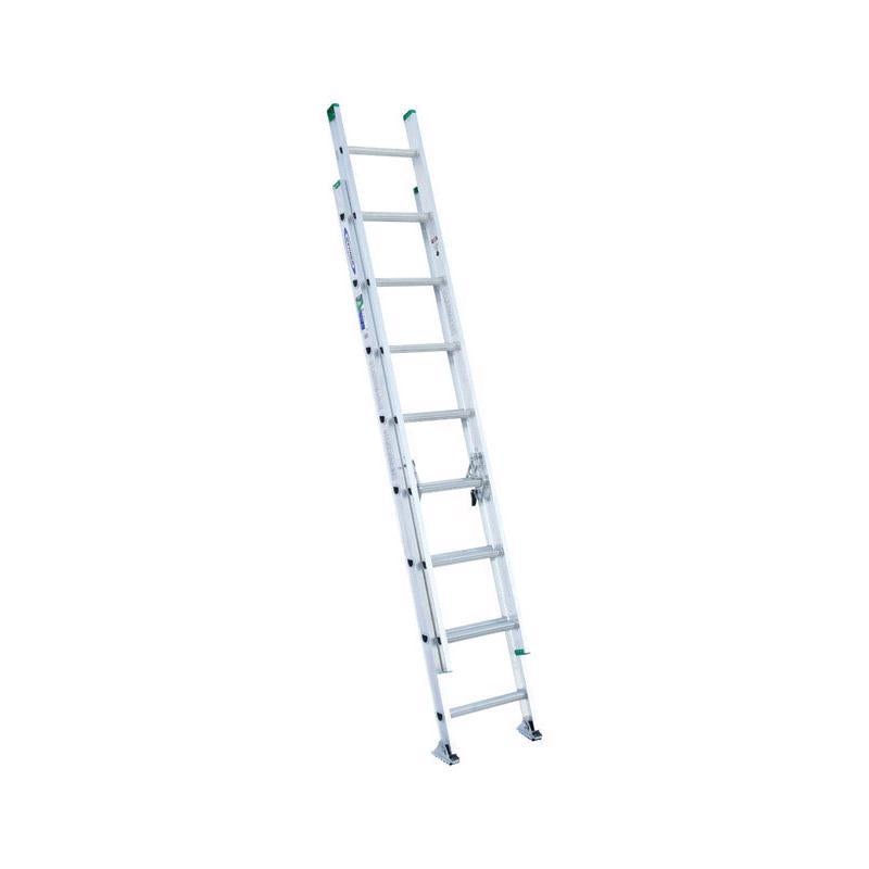 Werner 16 ft. H Aluminum Extension Ladder Type II 225 lb. cap.