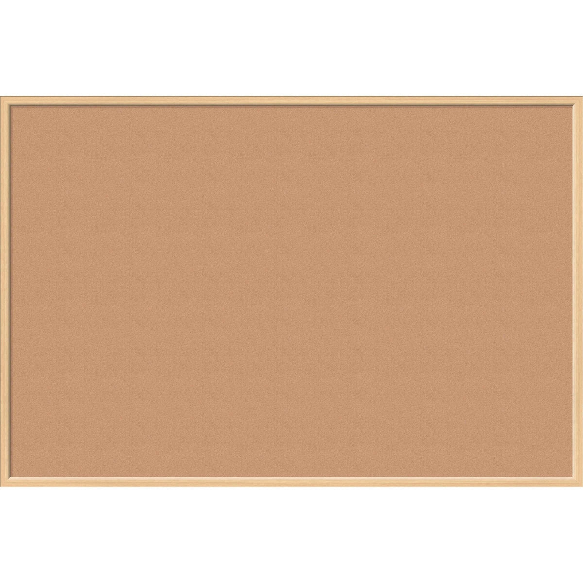 U Brands Cork Bulletin Board - 48" Board Height x 72" Board Width - Natural Cork Surface - 1 Each