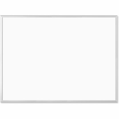 U Brands Magnetic Dry-Erase Board - 48" (4 ft) Width x 36" (3 ft) Height - White Painted Steel Surface - Silver Aluminum