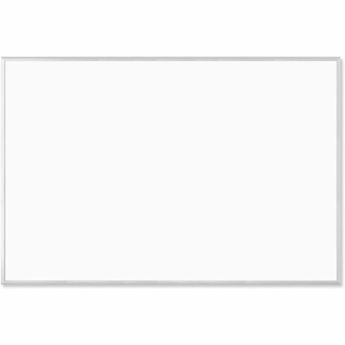 U Brands Magnetic Dry-Erase Board - 72" (6 ft) Width x 48" (4 ft) Height - White Painted Steel Surface - Silver Aluminum