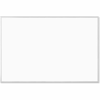 U Brands Magnetic Dry-Erase Board - 72" (6 ft) Width x 48" (4 ft) Height - White Painted Steel Surface - Silver Aluminum