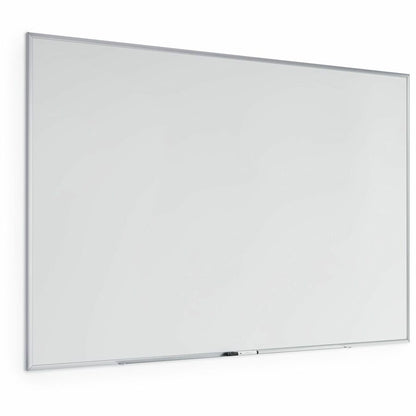 U Brands Magnetic Dry-Erase Board - 72" (6 ft) Width x 48" (4 ft) Height - White Painted Steel Surface - Silver Aluminum