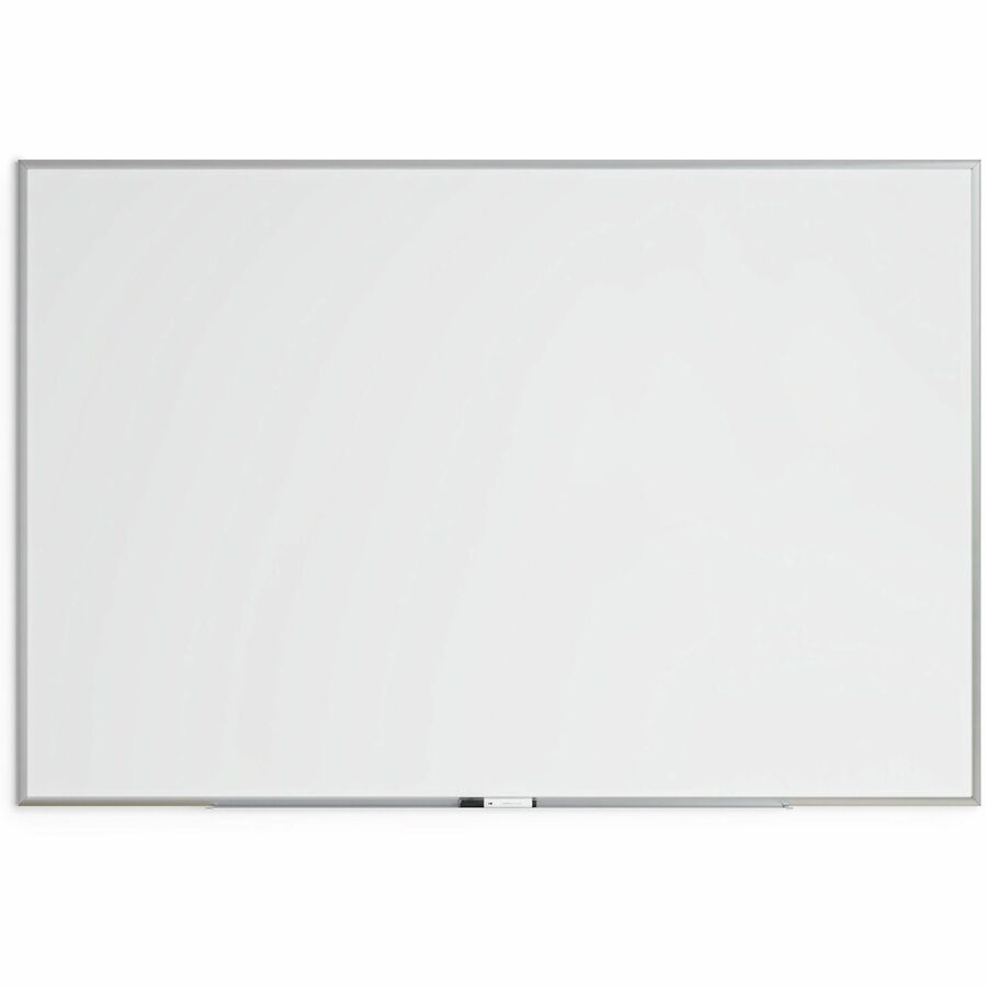U Brands Magnetic Dry-Erase Board - 72" (6 ft) Width x 48" (4 ft) Height - White Painted Steel Surface - Silver Aluminum