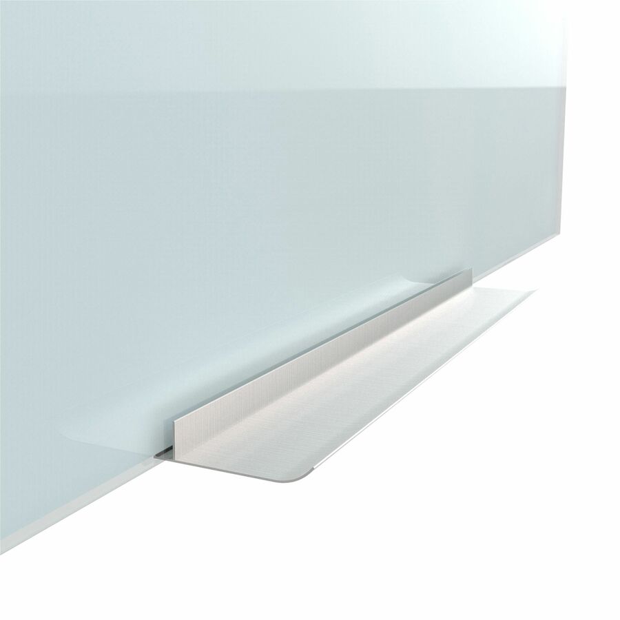 U Brands Floating Frameless Non-Magnetic Ghost Grid Glass Dry-Erase Board - 36" (3 ft) Width x 24" (2 ft) Height - 1 Eac