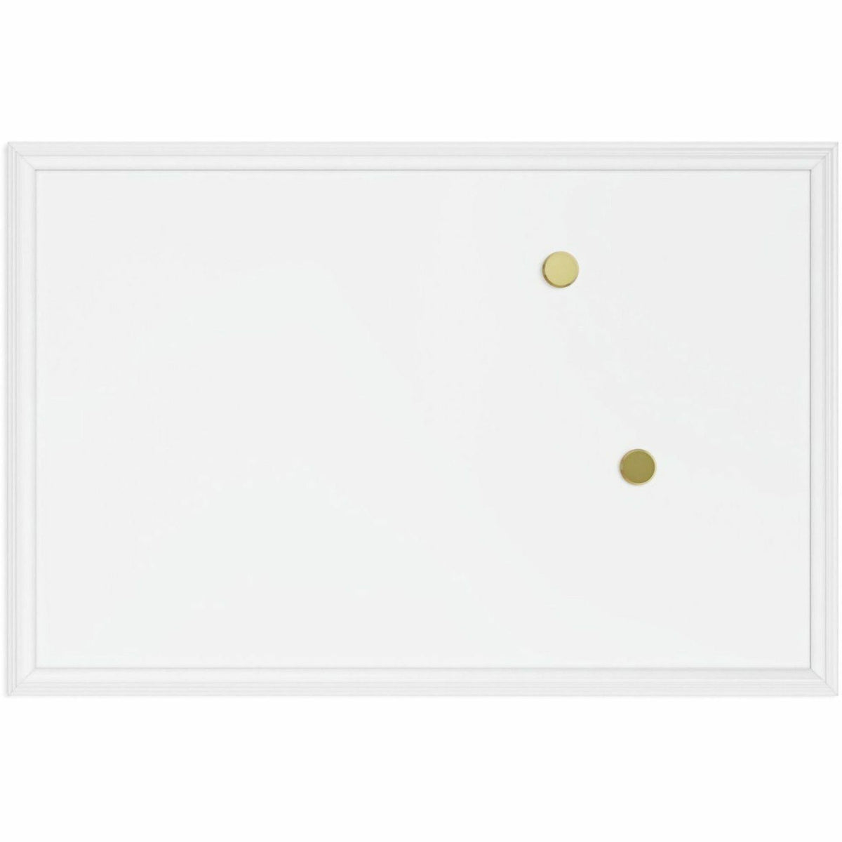 U Brands Magnetic Dry-Erase Board - 30" (2.5 ft) Width x 20" (1.7 ft) Height - White Painted Steel Surface - White Wood 