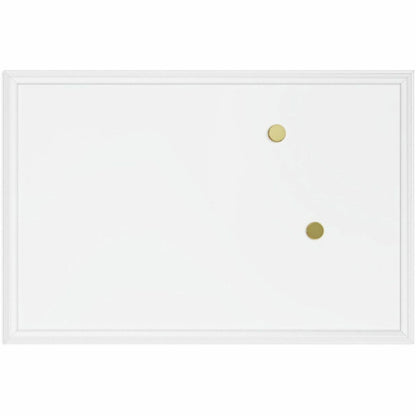 U Brands Magnetic Dry-Erase Board - 30" (2.5 ft) Width x 20" (1.7 ft) Height - White Painted Steel Surface - White Wood 