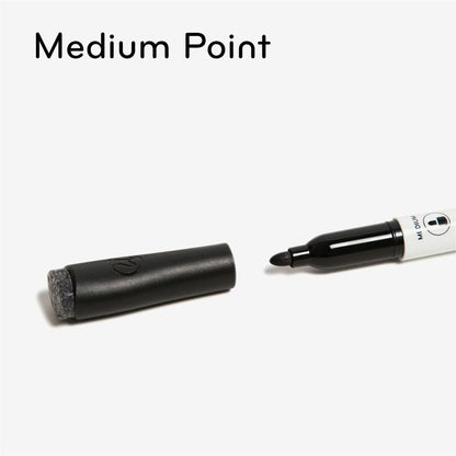 U Brands Dry-Erase Markers - Erasable - Assorted Ink - White Plastic Barrel - 10 / Pack