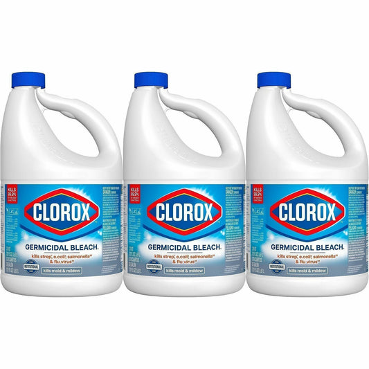 Clorox Germicidal Bleach - For Hard Surface, Nonporous Surface, Office, Restaurant, Commercial - Concentrate - Liquid - 